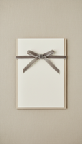 Personalized Menu Card with Velvet Ribbon
